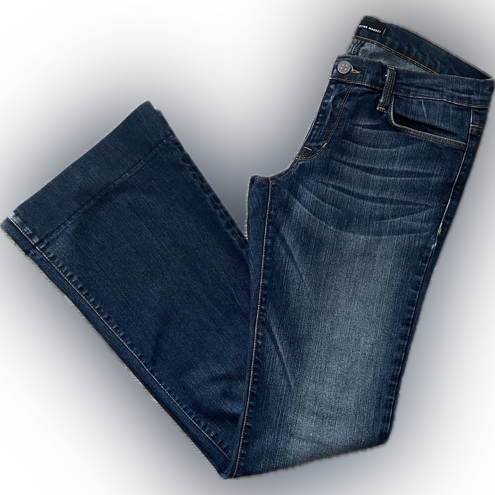Flying Monkey Distressed Flare Jean size 9 MADE IN THE USA